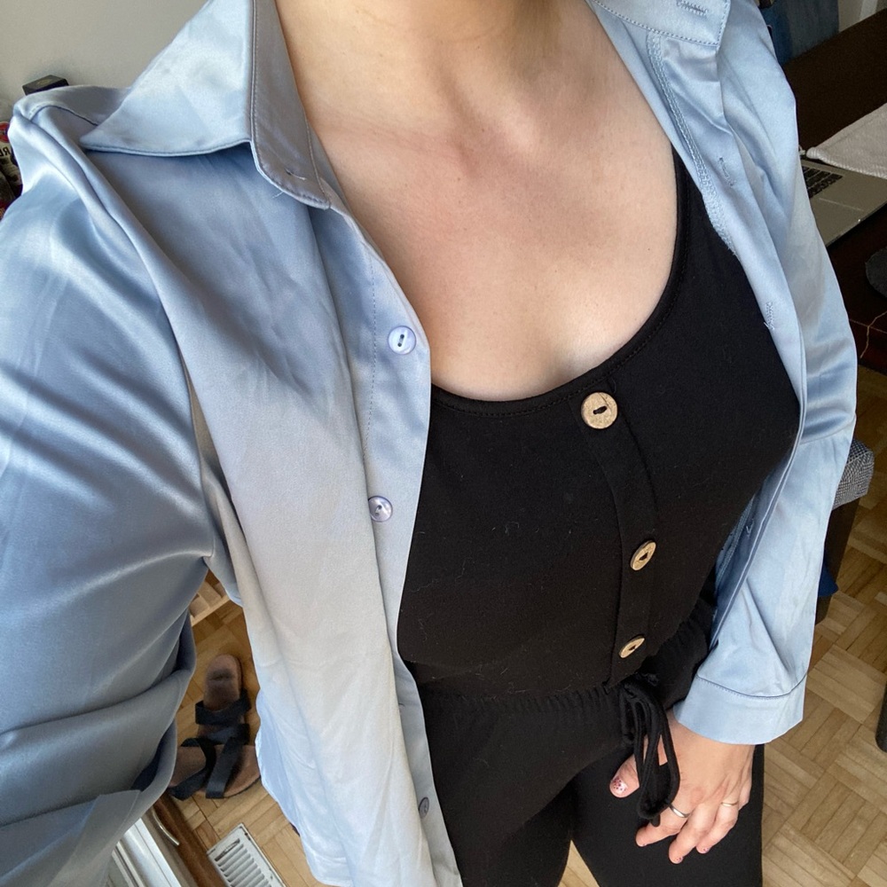 Light Blue Button-Up Shirt
